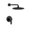 Matte Black Shower Faucet Set with 10